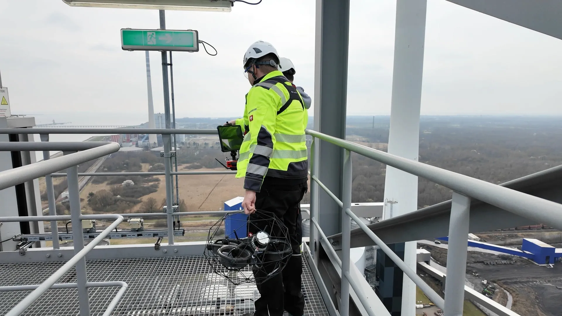 Kopterflug Inspektionsteam